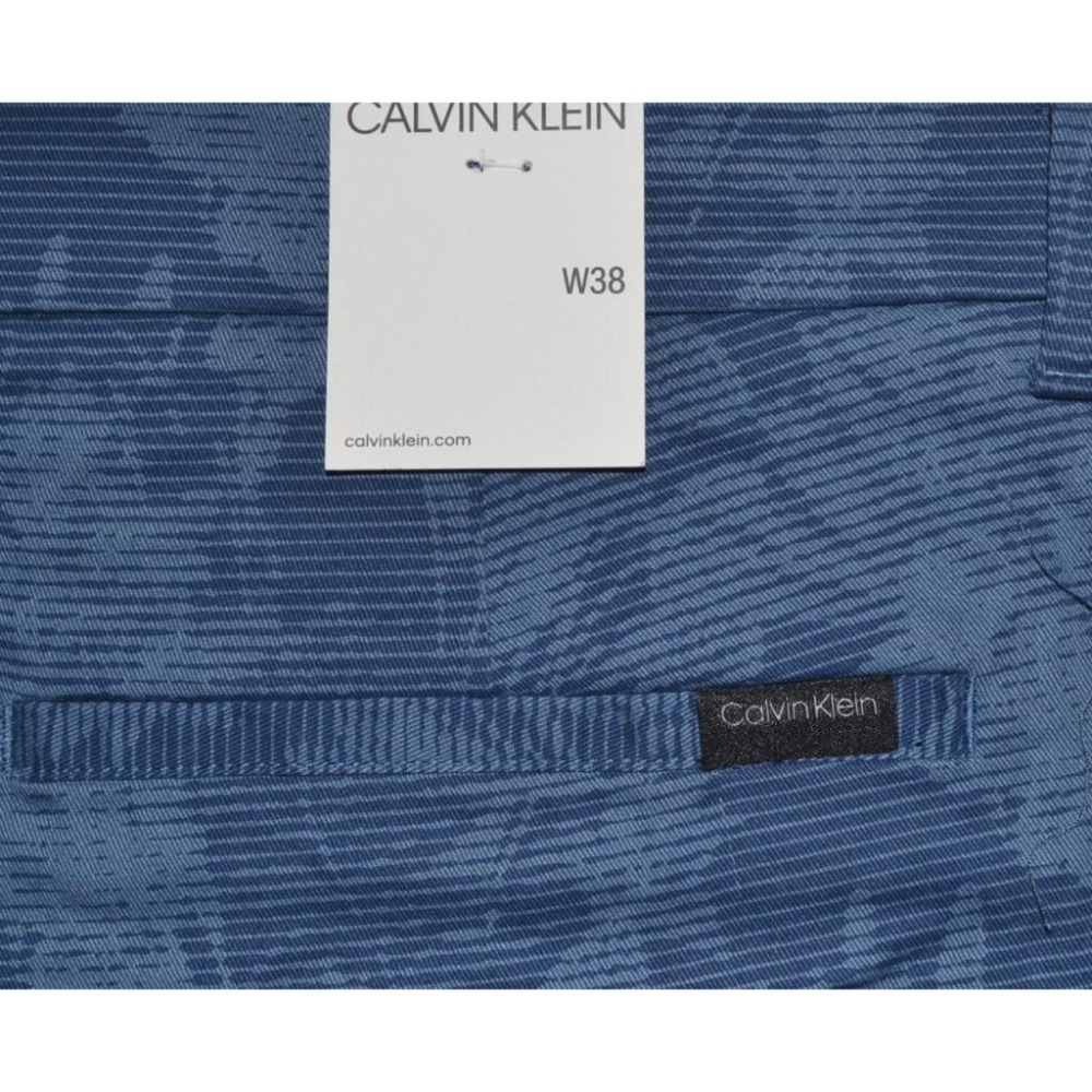 Calvin Klein【40腰】彈力休閒短褲 夏季 大尺碼 Chambray Blue 全新 現貨-細節圖5