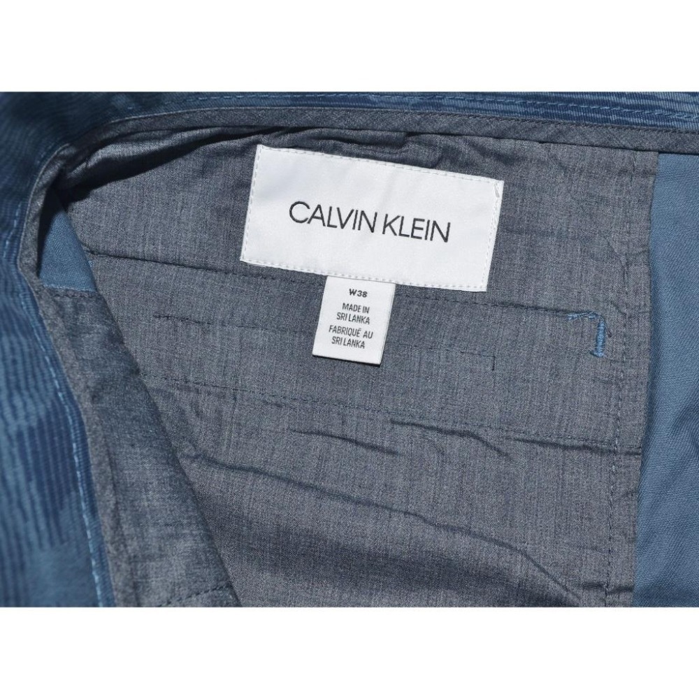 Calvin Klein【40腰】彈力休閒短褲 夏季 大尺碼 Chambray Blue 全新 現貨-細節圖6