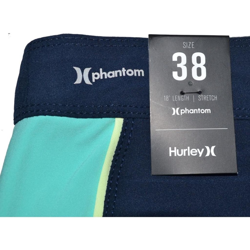 Hurley【38腰】海灘褲 衝浪褲 泳褲 Phantom 四向彈力 18英吋 CJ5101 大尺碼 全新 現貨-細節圖6