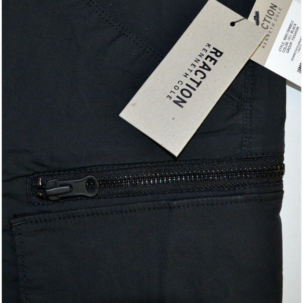 Kenneth Cole REACTION【30腰 寬鬆版】休閒短褲 工作短褲 有彈性 黑色 全新 現貨 保證正品-細節圖4