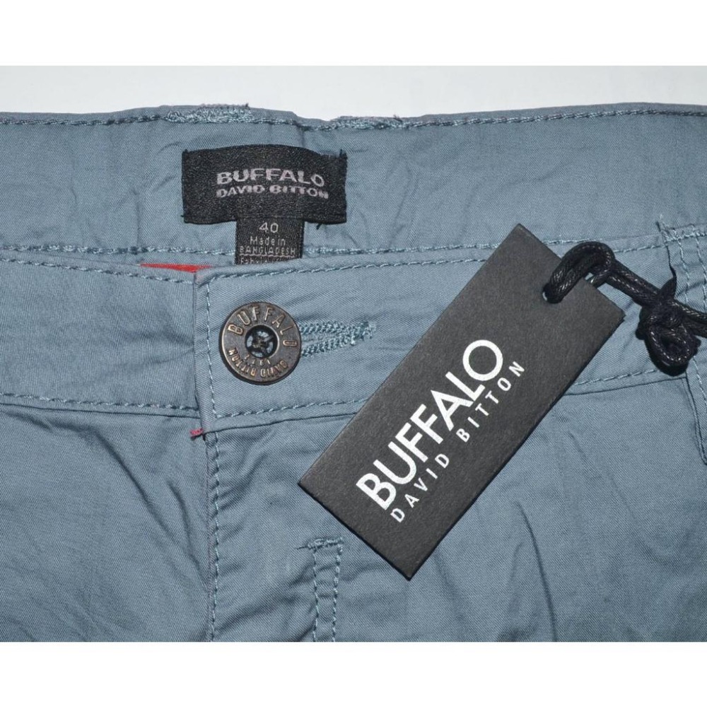 Buffalo David Bitton【40腰】【42腰】休閒短褲 工裝短褲 大尺碼 BLUE GRIS-細節圖4