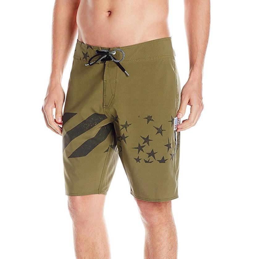 Volcom 衝浪褲 海灘褲【28腰】有彈性 星條旗 輕量 速乾 全新 現貨-細節圖2