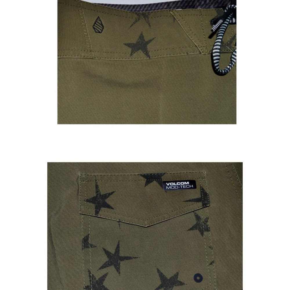 Volcom 衝浪褲 海灘褲【28腰】有彈性 星條旗 輕量 速乾 全新 現貨-細節圖5