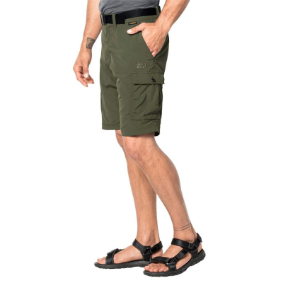 Jack Wolfskin 夏季戶外工作短褲 【36腰】 透氣 防紫外線 快乾 森林綠