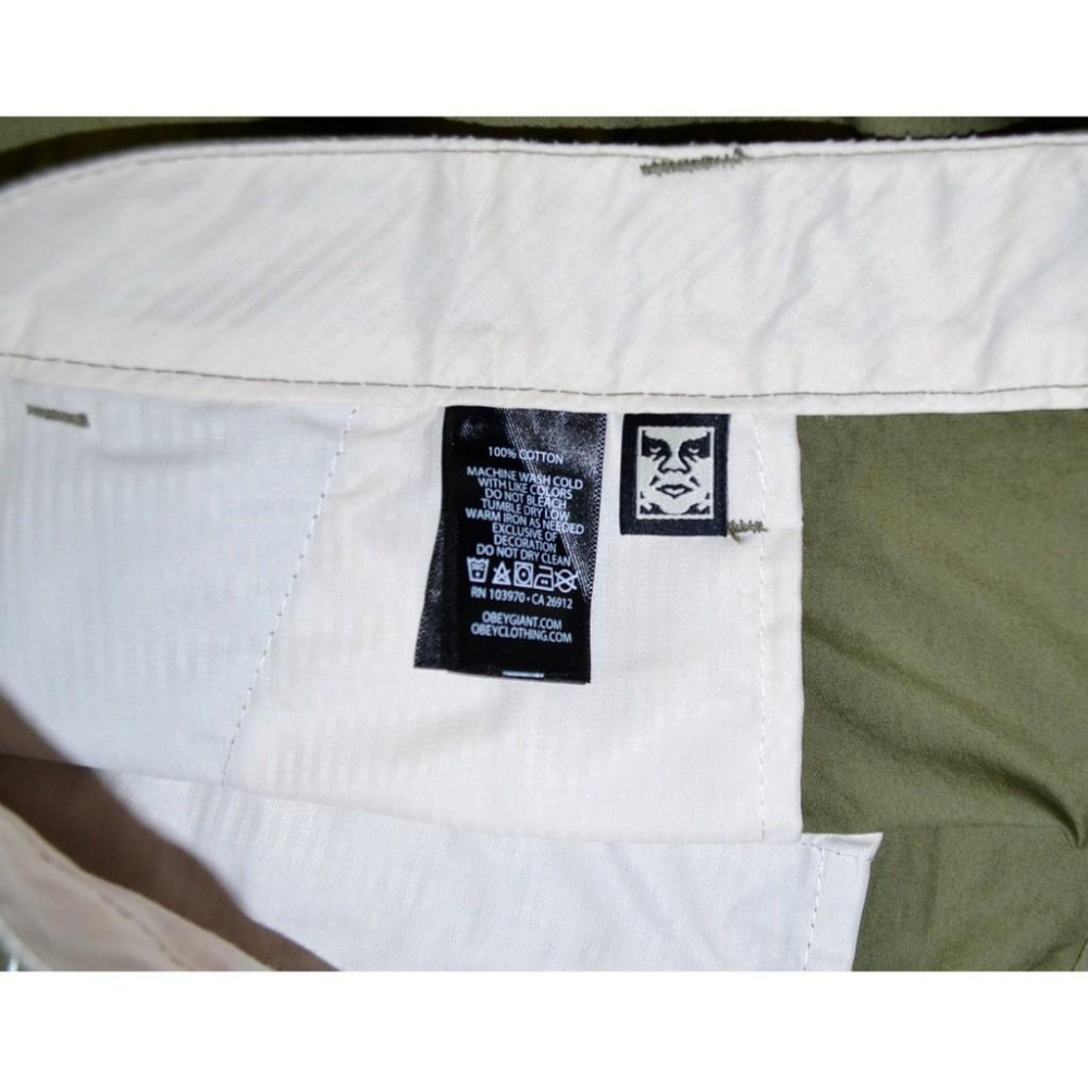 Obey 全新 現貨 Straggler 輕量 斜紋棉 短褲 28腰 美國購入 保證正品-細節圖4