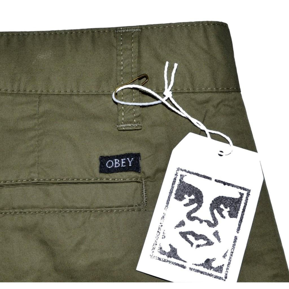 Obey 全新 現貨 Straggler 輕量 斜紋棉 短褲 28腰 美國購入 保證正品-細節圖5