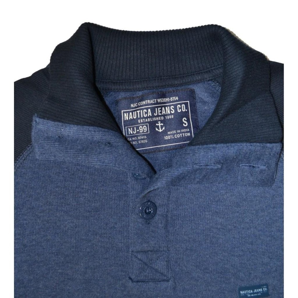 NAUTICA 保暖 S 毛衣外套 純厚棉 藍/海軍藍 全新 現貨 美國購入 保證正品-細節圖3