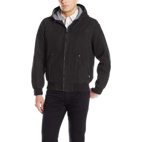 Levi＇s 全新 現貨 大尺碼 棉質厚帆布 連帽飛行夾克 外套 XL(一般XXL) 黑色 美國購入 保證正品
