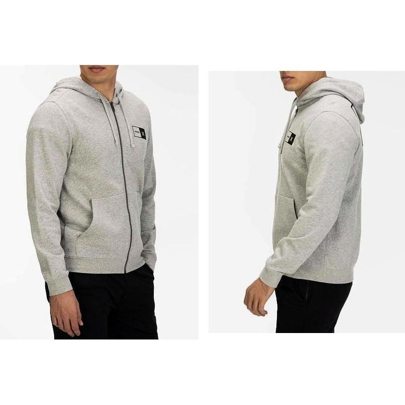 Hurley 全拉鍊連帽衫 連帽外套【M】刷毛 CJ9998 Natura 淺灰色 全新 現貨-細節圖3