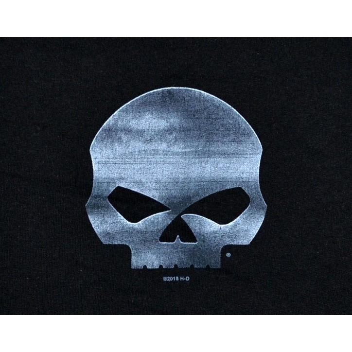 Harley-Davidson 哈雷機車 長袖連帽衫 連帽外套 Willie G Skull 黑色 XL 大尺碼 全新-細節圖4