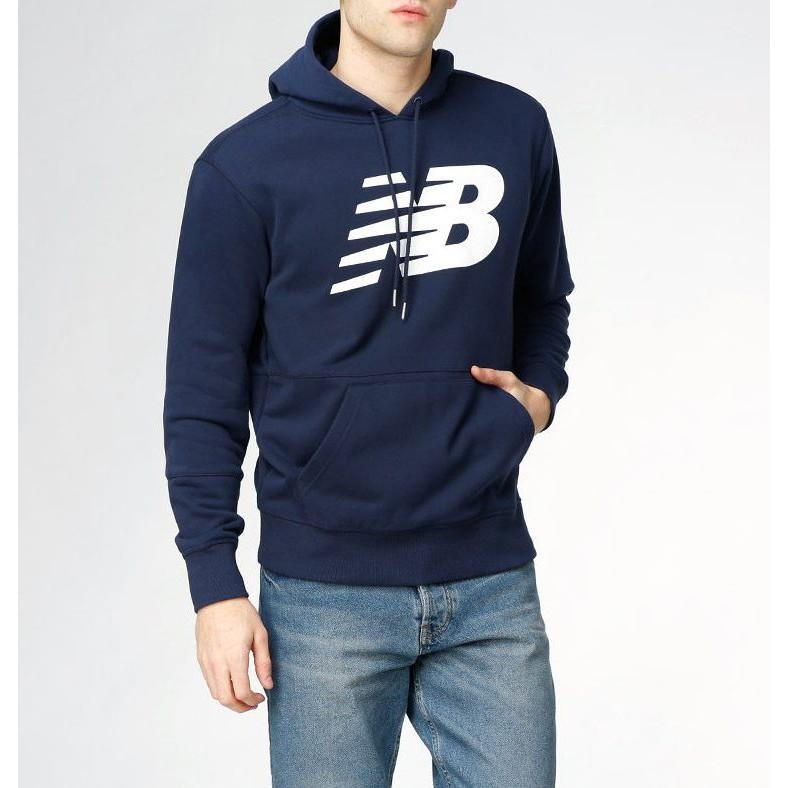 New Balance 秋冬 連帽衫 連帽外套【S】 Hoodie 深藍色 全新 現貨 保證正品-細節圖2