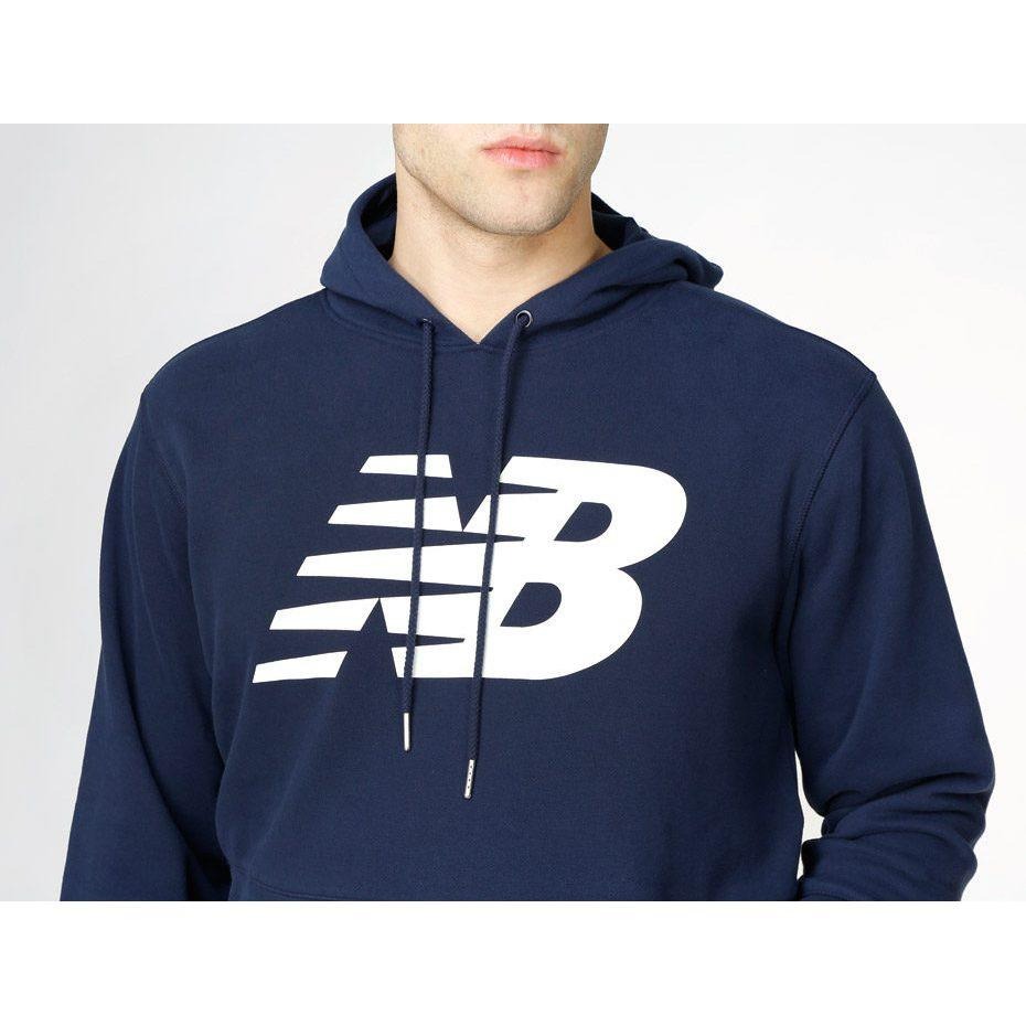 New Balance 秋冬 連帽衫 連帽外套【S】 Hoodie 深藍色 全新 現貨 保證正品-細節圖4