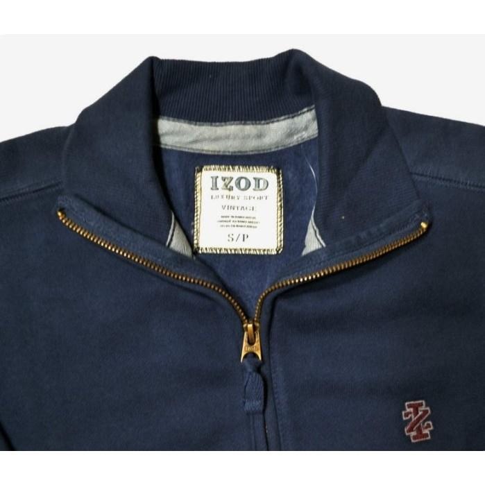 IZOD  S  全新 運動刷毛外套 保暖 厚棉 深藍色  美國購入 保證原廠-細節圖2