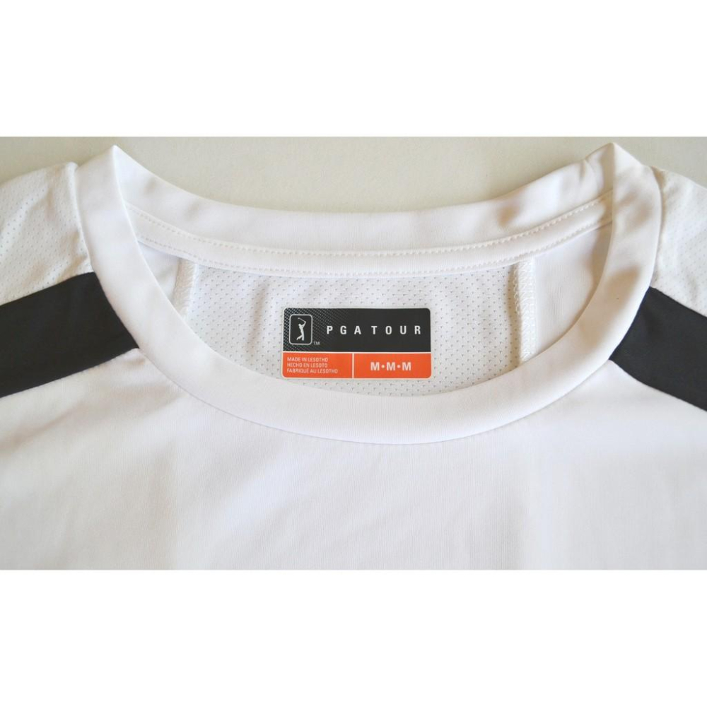 PGA TOUR 機能 吸濕排汗 運動短袖T恤 白色 保證原廠正品 胸寬約57~57.5公分 美國購入 保證原廠正品-細節圖3