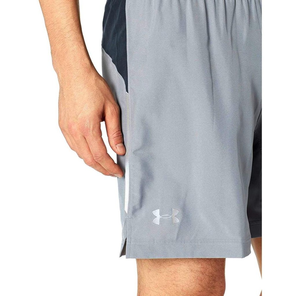 Under Armour 現貨 CoolSwitch 2合1跑步短褲 灰色 M(30~32腰)-細節圖3