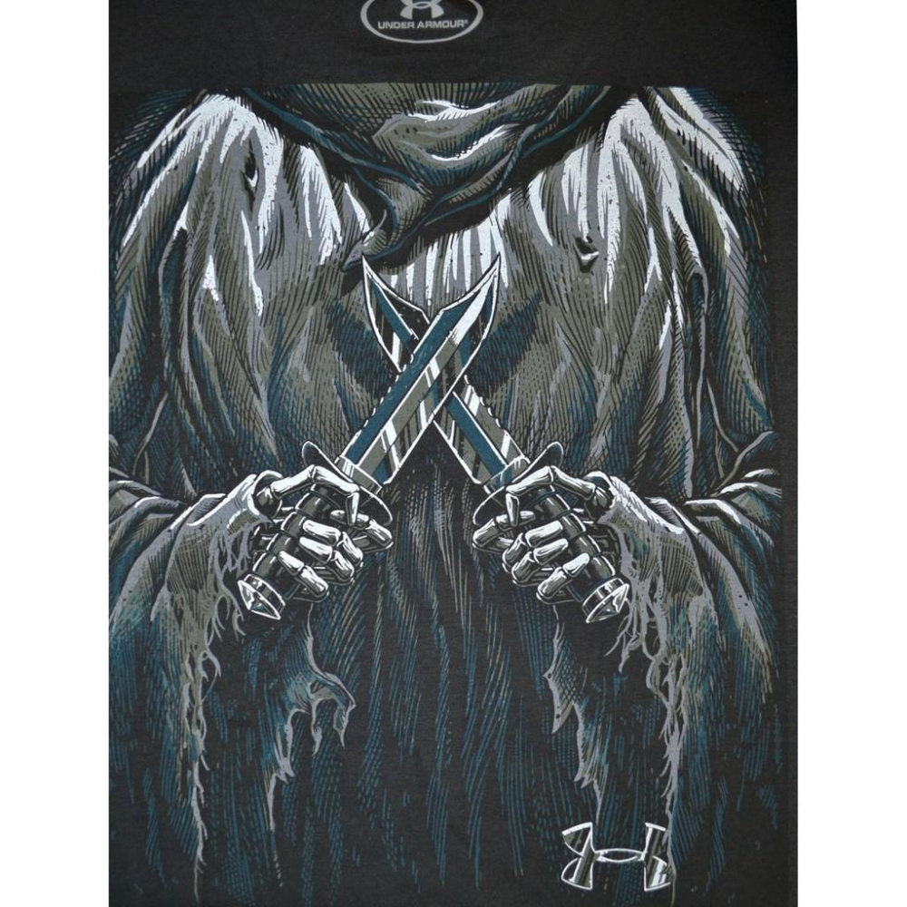 Under Armour【S】【M】【L】Tac Reaper 黑色 吸濕排汗 短袖T恤 1305283-細節圖3