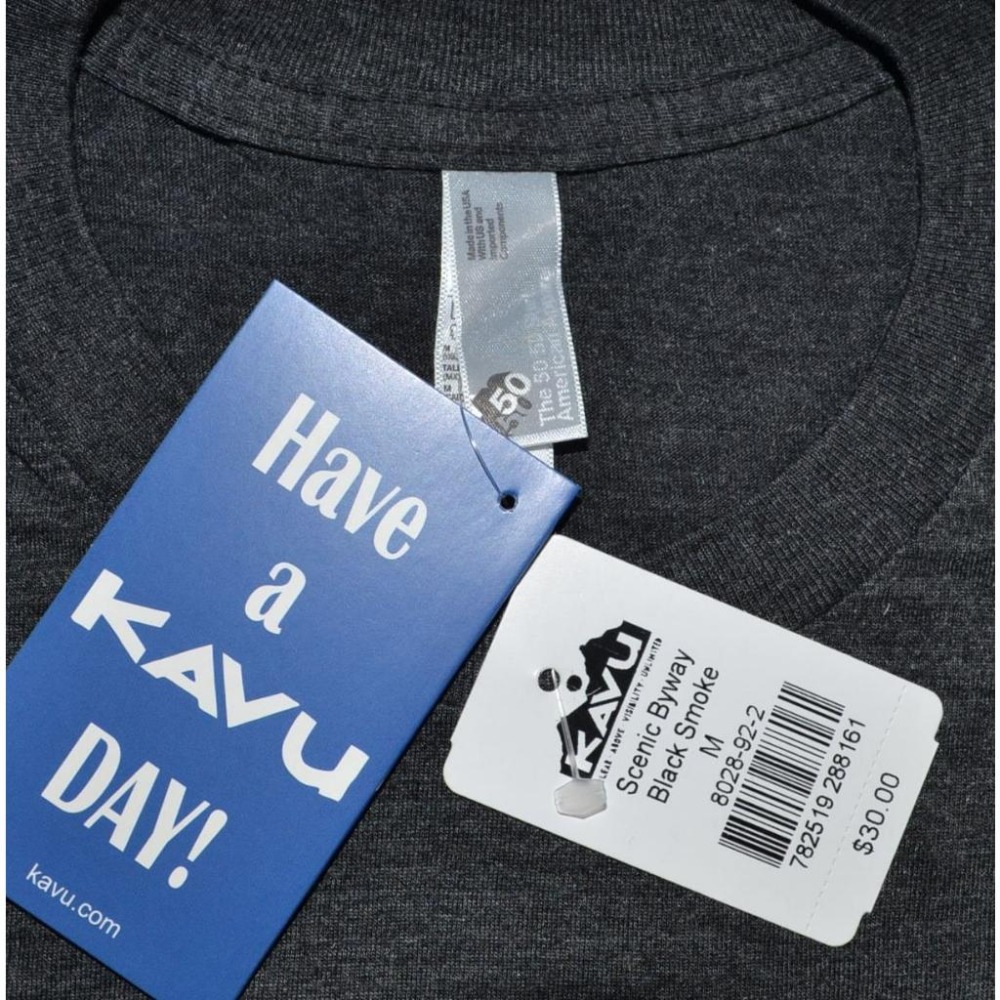 KAVU【M】【美國製造】Scenic Byway 有機棉 休閒運動 短袖T恤 全新 現貨 保證正品-細節圖4