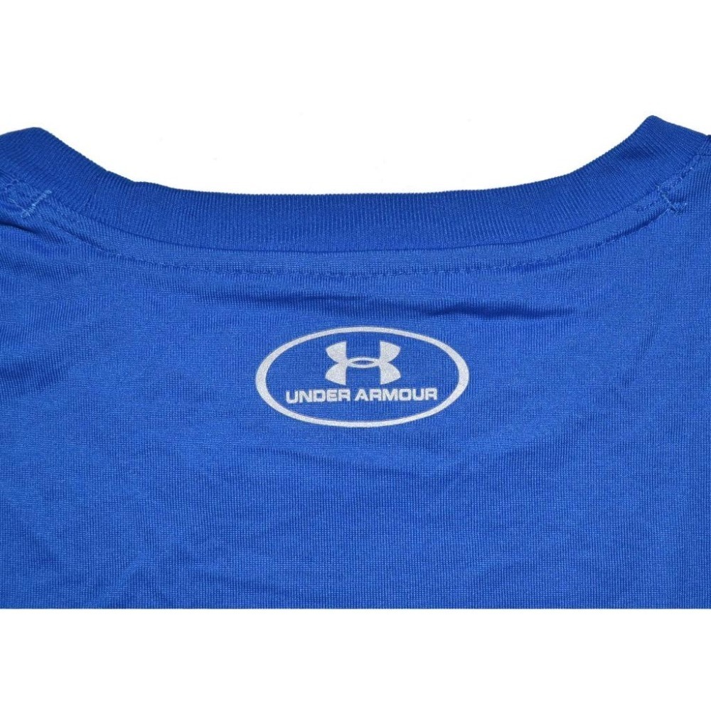 Under Armour【S】短袖T恤 藍色 UA Tech Run 涼感衣 吸濕排汗 抗菌 快乾 寬鬆版-細節圖7