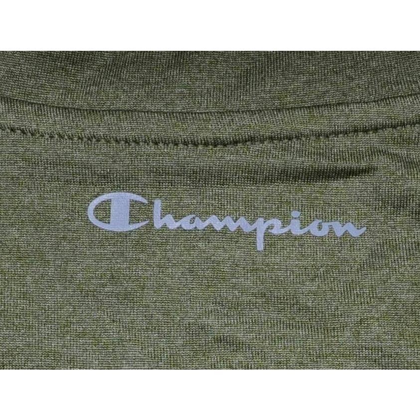 Champion【M】 Vapor 機能 吸濕排汗 V領 短袖 T恤 綠/黑 全新 現貨-細節圖6