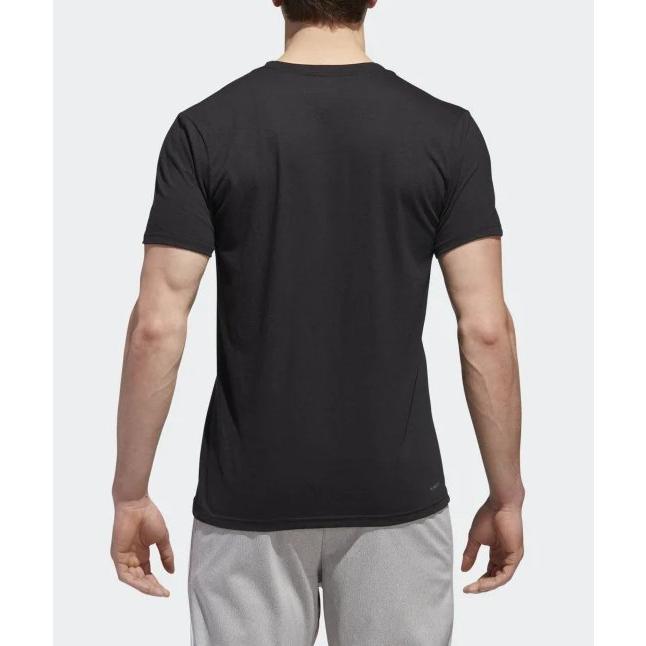 adidas【XL】3-STRIPE 黑色 訓練衣 排汗衫 運動T恤 輕量 吸濕排汗 Climalite 全新 現貨-細節圖2