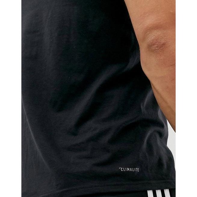 adidas 短袖T恤 黑色【M】經典 閃亮LOGO DV2129 全新 現貨-細節圖3