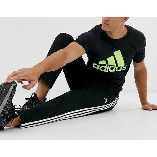 adidas 短袖T恤 黑色【M】經典 閃亮LOGO DV2129 全新 現貨-細節圖4