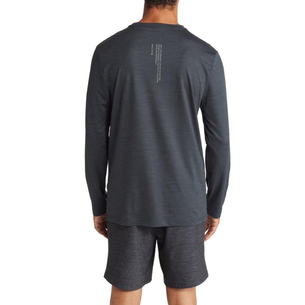 Hurley 高機能 彈力運動長袖T恤【L】深灰色 Exist 全新 現貨 保證正品-細節圖2