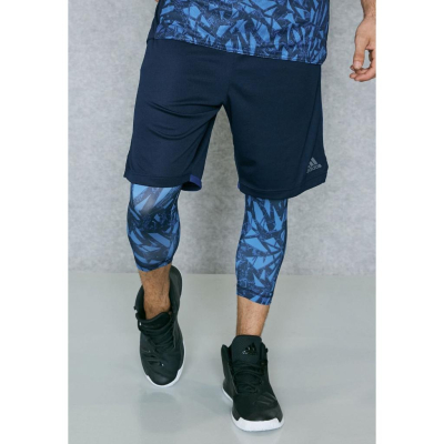adidas【S 29腰~31腰】2in1 2合1 籃球短褲 運動短褲 BR4396 海軍藍色 全新 現貨