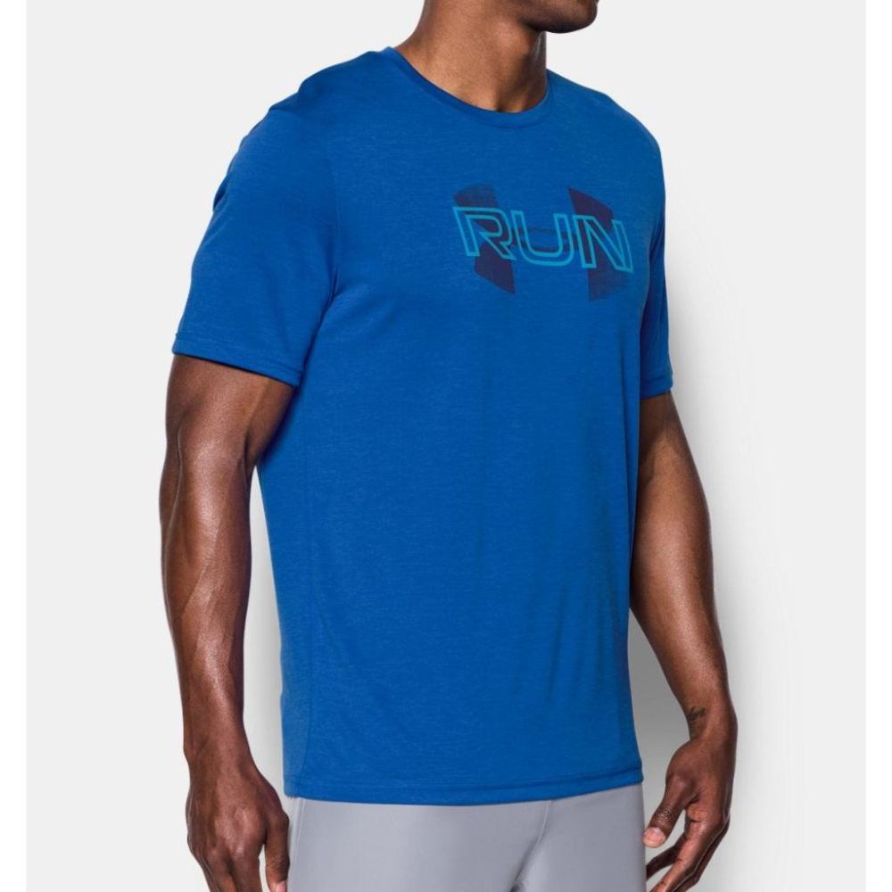 Under Armour【M寬鬆版】UA Tech Run Overlap 短袖T恤 吸濕排汗 全新 現貨-細節圖2