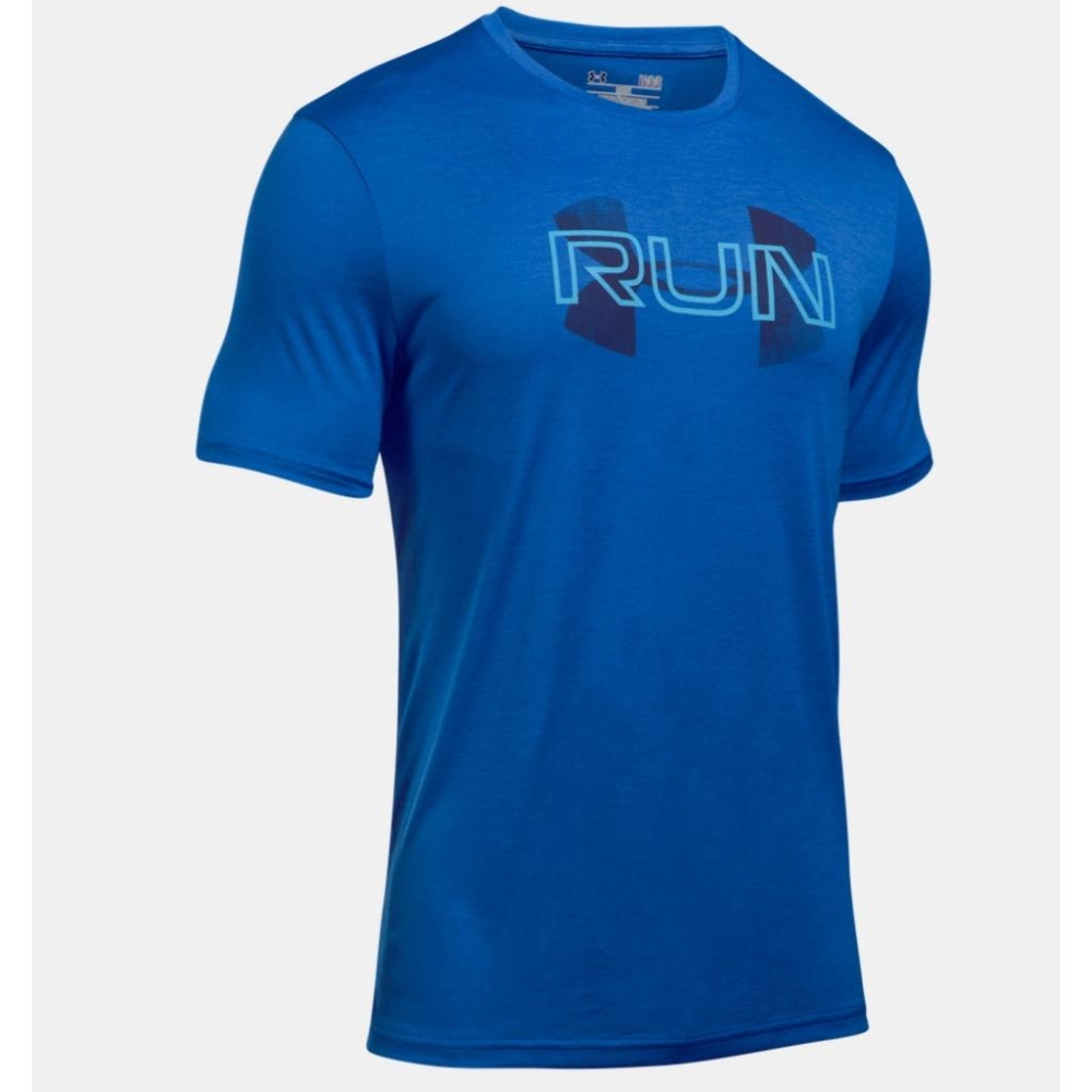 Under Armour【M寬鬆版】UA Tech Run Overlap 短袖T恤 吸濕排汗 全新 現貨-細節圖4