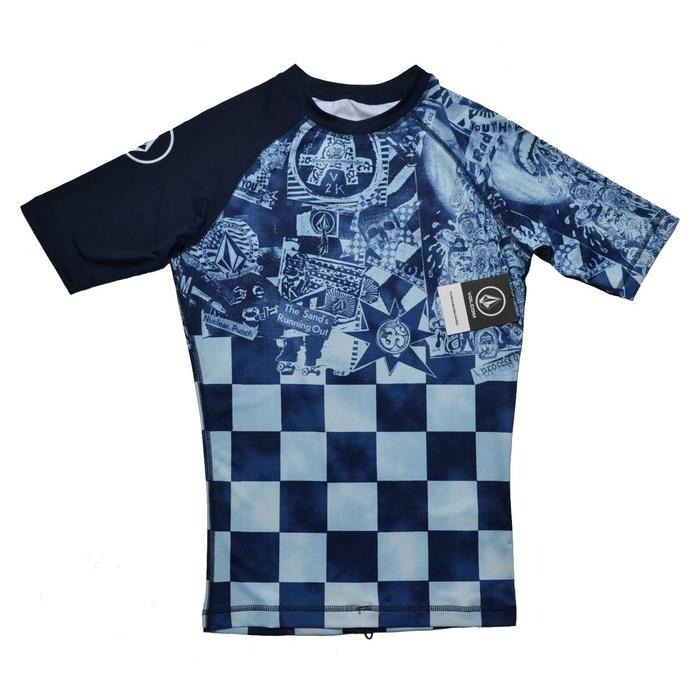 VOLCOM【S】衝浪衣 防曬衣 泳衣 Manic 短袖 Rash gaurd 彈力 全新 現貨 保證正品-細節圖3