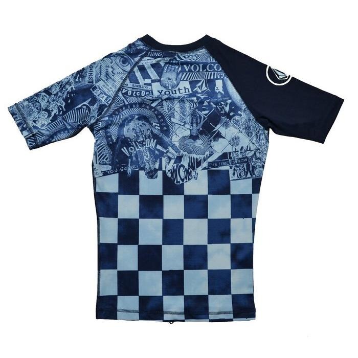 VOLCOM【S】衝浪衣 防曬衣 泳衣 Manic 短袖 Rash gaurd 彈力 全新 現貨 保證正品-細節圖4
