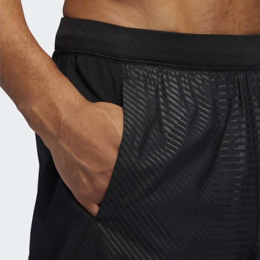 Adidas【L 36腰~38腰】訓練用 運動短褲 DQ2866 壓紋Climalite吸濕排汗-細節圖5