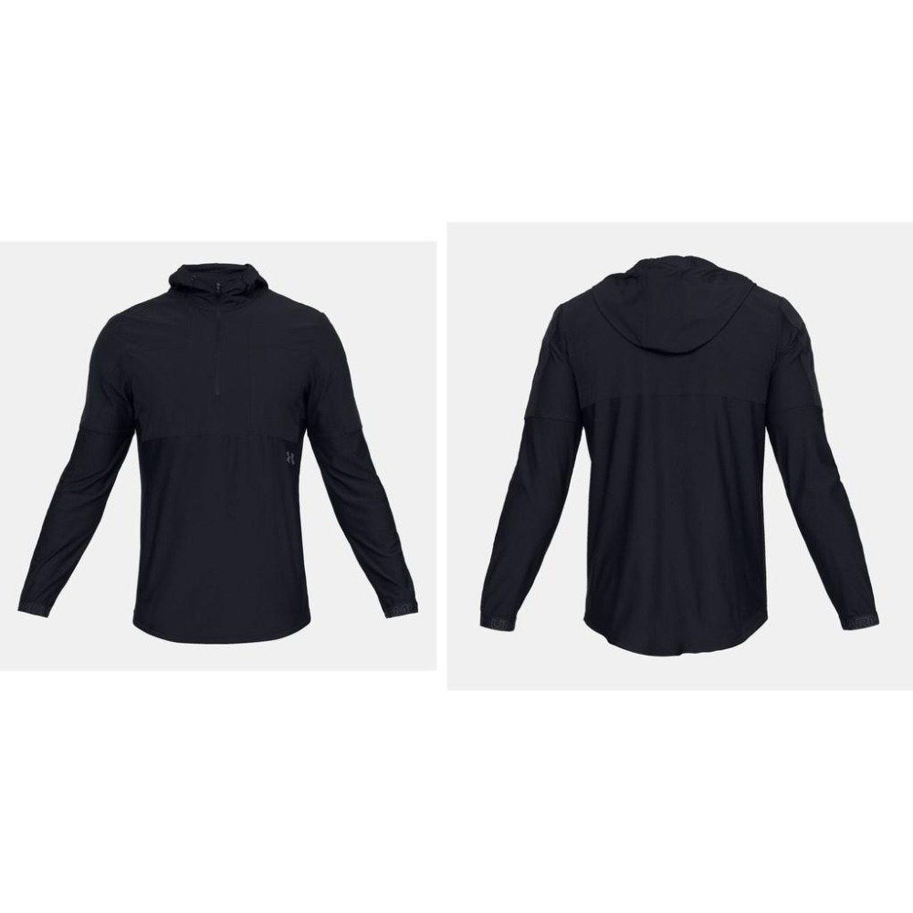Under Armour 連帽外套【XL】UA Storm 防潑水 透氣 1/2拉鍊 黑色 1327654 全新 現貨-細節圖5