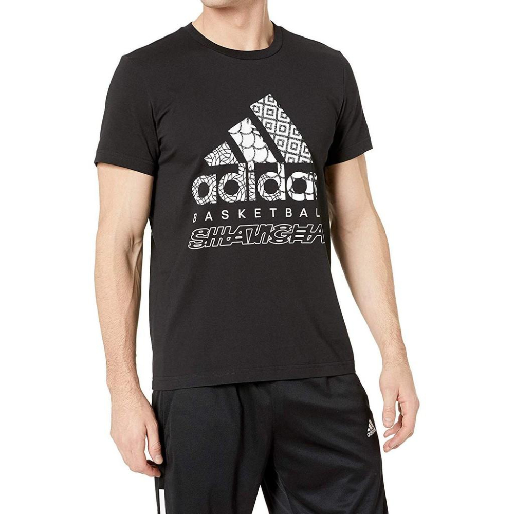 adidas Cities(上海) 黑色 運動T恤 【L】 吸濕排汗 Climalite DX0406 全新 現貨-細節圖3