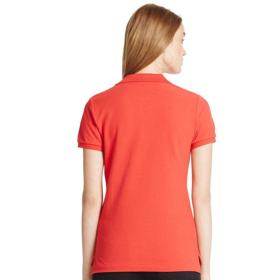 POLO Ralph Lauren 現貨 大馬 短袖 Polo衫  SKINNY FIT  XS 紅色 保證正品-細節圖3