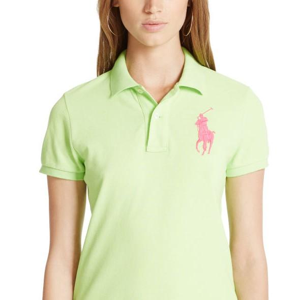 POLO Ralph Lauren 現貨 大馬 短袖 Polo衫 SKINNY FIT綠色 XS  美國購入 保證正品-細節圖2