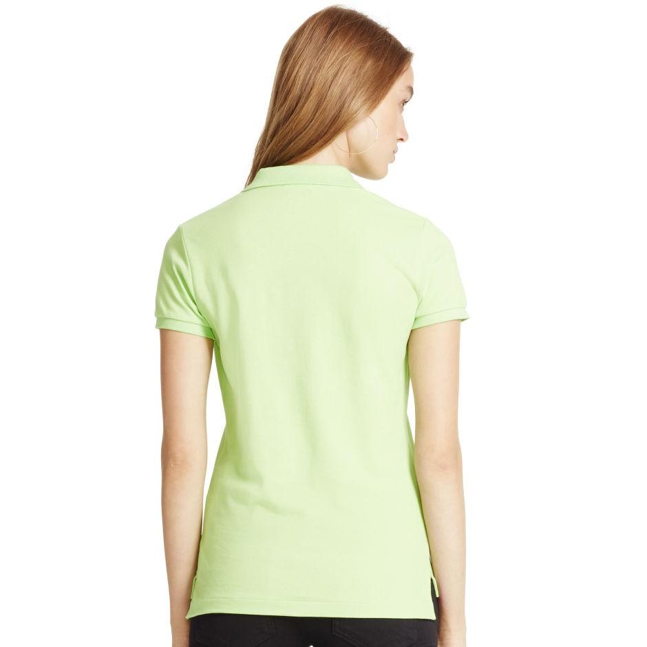 POLO Ralph Lauren 現貨 大馬 短袖 Polo衫 SKINNY FIT綠色 XS  美國購入 保證正品-細節圖3