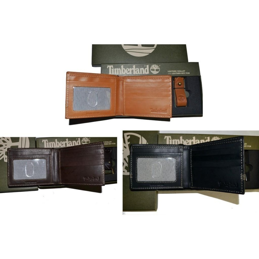 【特價 出清 小NG】Timberland 全新 現貨 皮夾組 NP0366系列 真正皮革 附皮革鑰匙圈 保證原廠正品-細節圖5