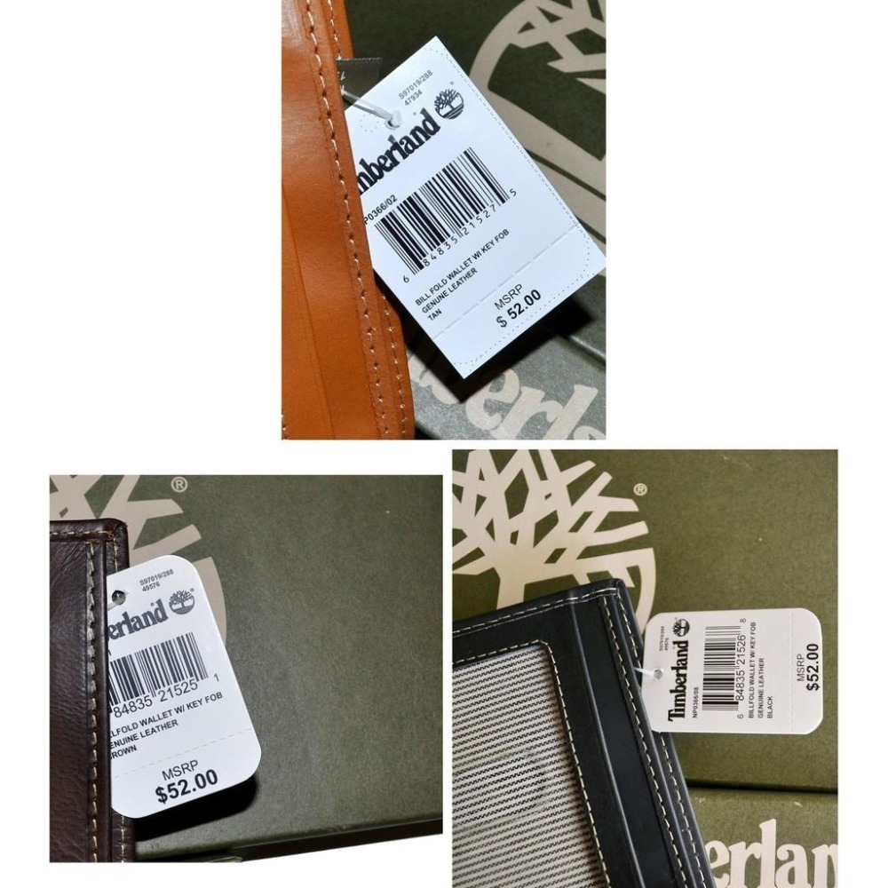 【特價 出清 小NG】Timberland 全新 現貨 皮夾組 NP0366系列 真正皮革 附皮革鑰匙圈 保證原廠正品-細節圖6