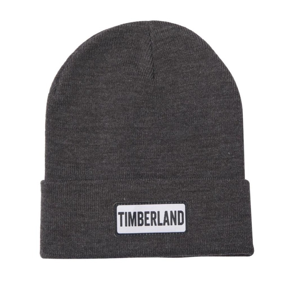 Timberland 高頂毛帽 針織帽 男女適合 灰色 雙層 柔軟針織紗線 保暖 全新 現貨 保證正品-細節圖3