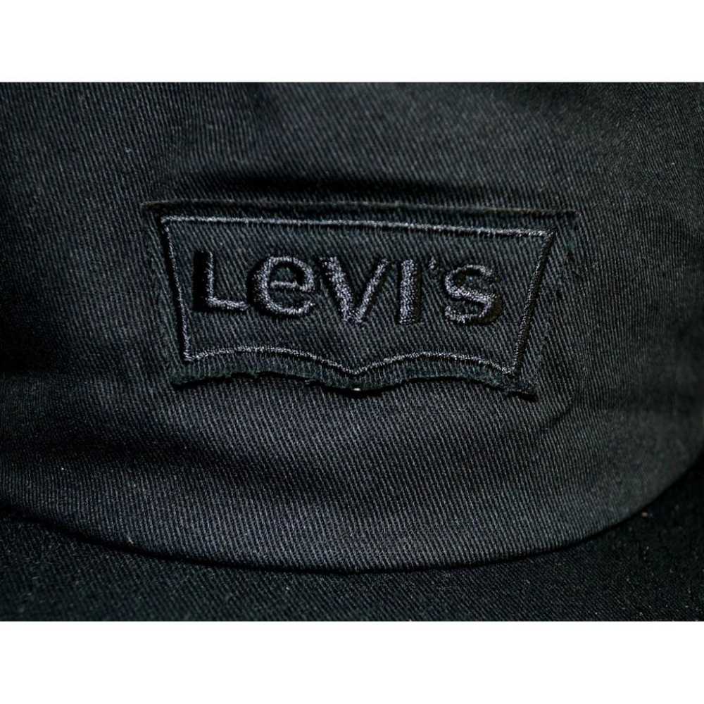 Levi＇s 全新 現貨 Batwing and Embroidery Snapback 棒球帽 黑色  保證原廠-細節圖3