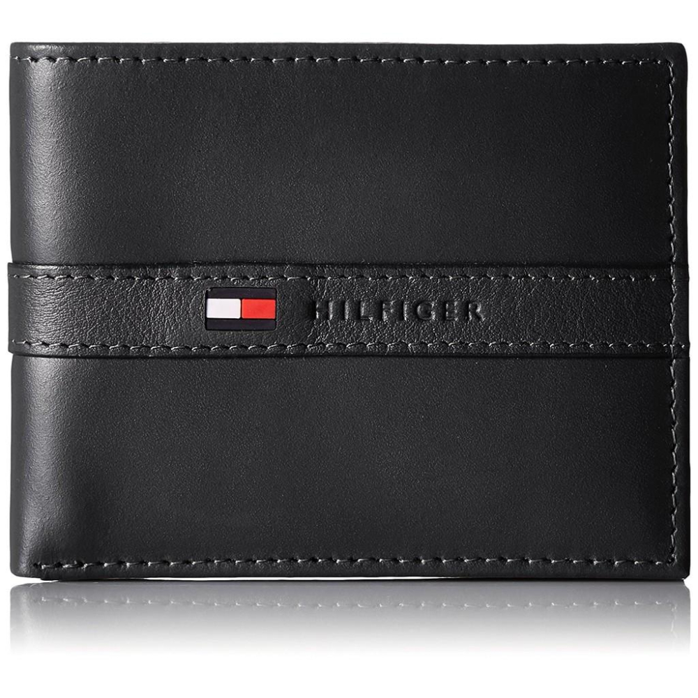 Tommy Hilfiger 全新 現貨 Ranger 黑色 皮夾組 100%皮革 美國購入 保證正品-細節圖6