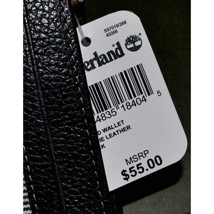 【小NG特價出清】Timberland 全新 現貨 皮夾 D08389/08 黑色 荔枝皮 真皮 透明證件夾 保證正品-細節圖3