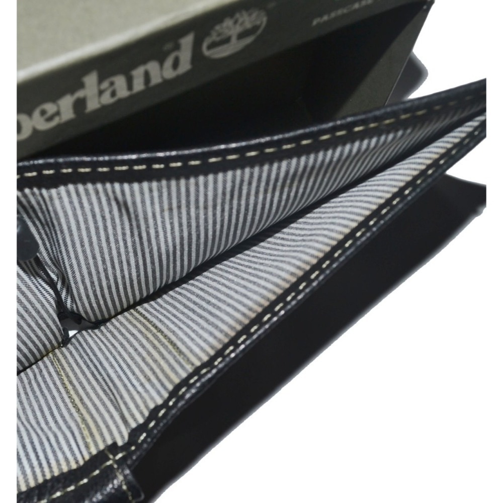 【小瑕疵 特價 出清】Timberland 全新 現貨 皮夾 D02387/08 黑色 真皮 透明證件夾 保證正品-細節圖6