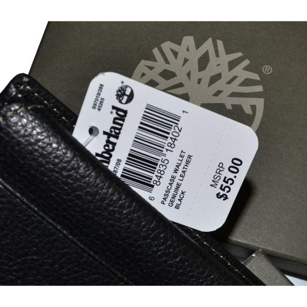 【小瑕疵 特價 出清】Timberland 全新 現貨 皮夾 D02387/08 黑色 真皮 透明證件夾 保證正品-細節圖4