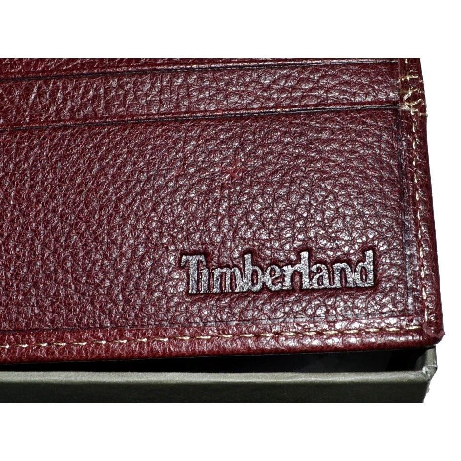 【特價 限量】Timberland 全新 現貨 皮夾 D08389/20 紅棕色 真皮 透明證件夾 保證正品-細節圖4