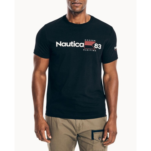 Nautica【M】【L】【XL】短袖T恤 黑色 MARITIME 83 VR1816 有大尺碼 全新 現貨
