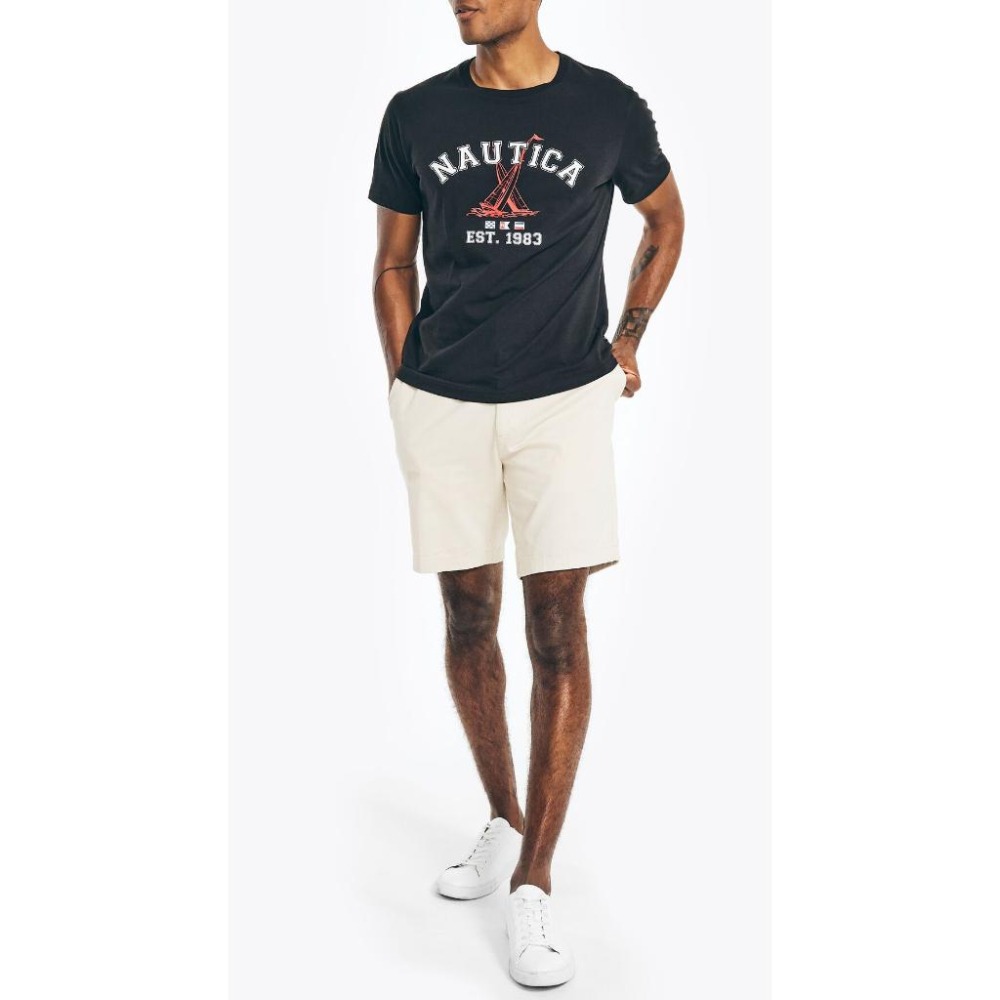 Nautica【M】【L】短袖T恤 黑色 HERITAGE VR2711 全新 現貨-細節圖4