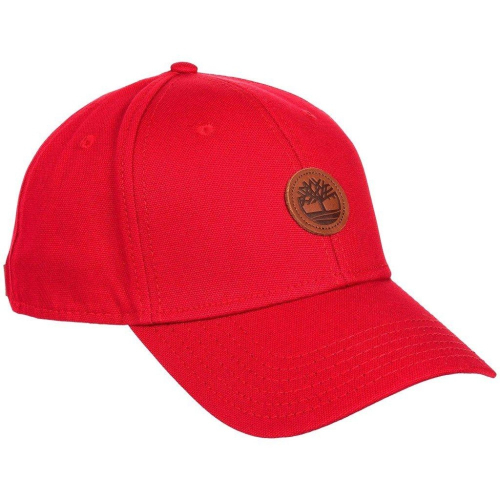 Timberland 10061皮革logo 堅固的棉質斜紋布 紅色 棒球帽 卡車帽 全新 現貨 美國購入 保證正品